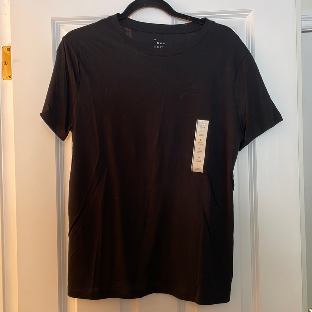 A New Day Women's Short Sleeve Slim Fit Casual T-Shirt NWT
